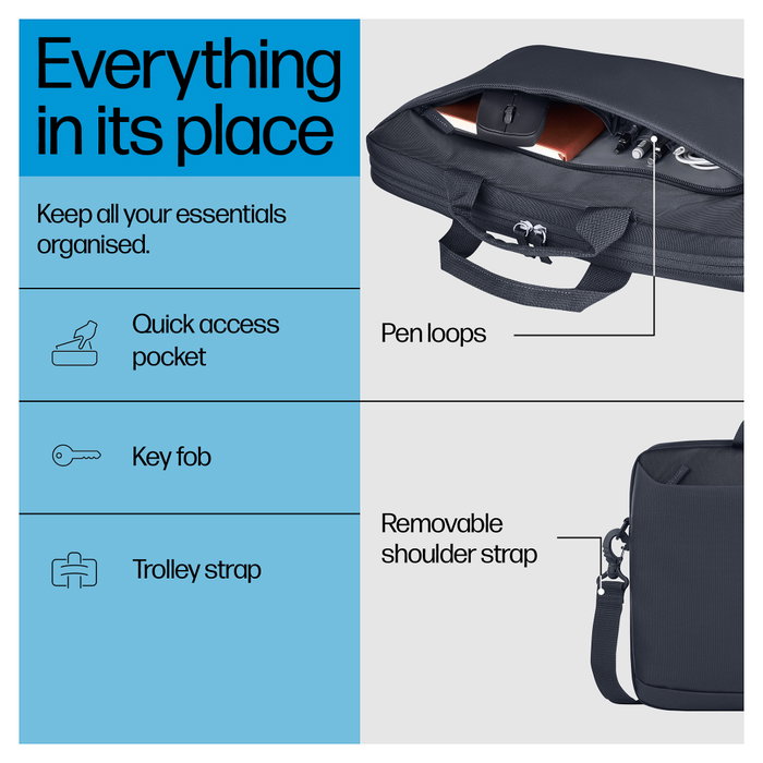 HP Everyday Maletín para portátil de 16 pulgadas Odyssey Gray