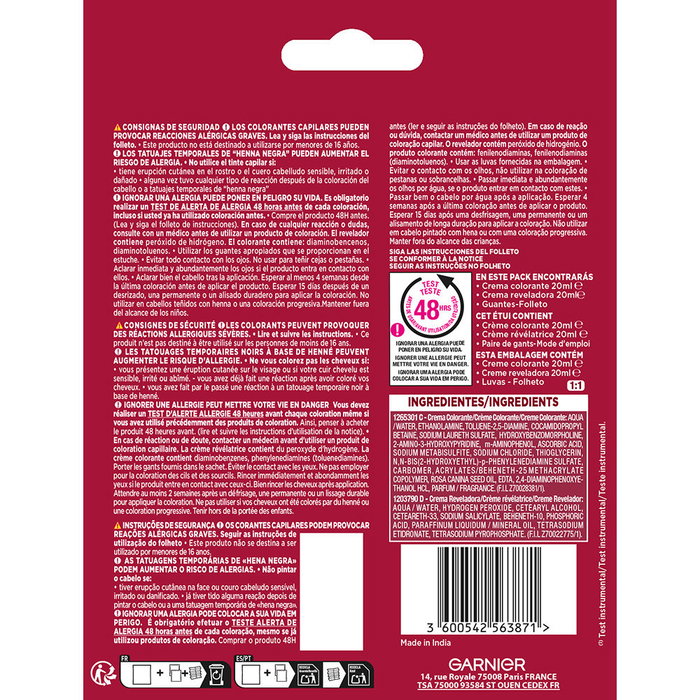 Garnier Color Sensation Color Shampoo Retouch 1.0-black