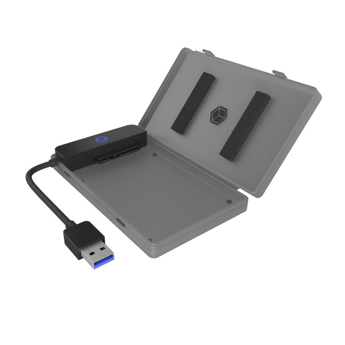 ICY BOX IB-AC603b-U3 Carcasa para Disco Duro/SSD 2.5 Pulgadas USB 3.2 Gen 1
