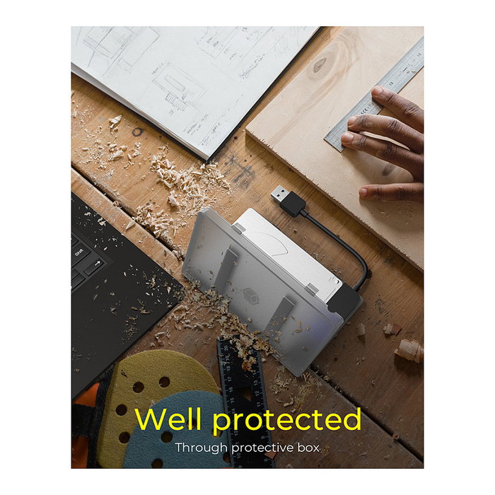 ICY BOX IB-AC603b-U3 Carcasa para Disco Duro/SSD de 2.5" USB 3.2 Gen 1