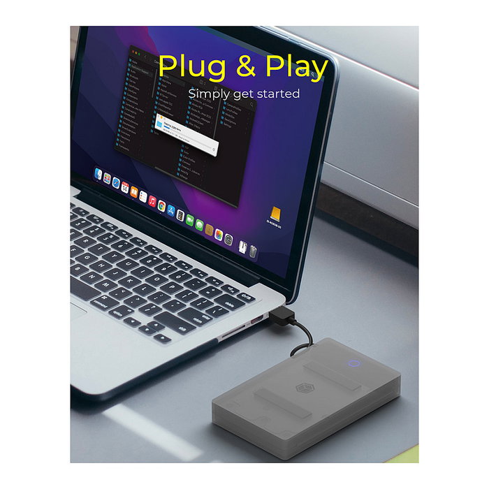 ICY BOX IB-AC603b-U3 Carcasa para Disco Duro/SSD 2.5 Pulgadas USB 3.2 Gen 1