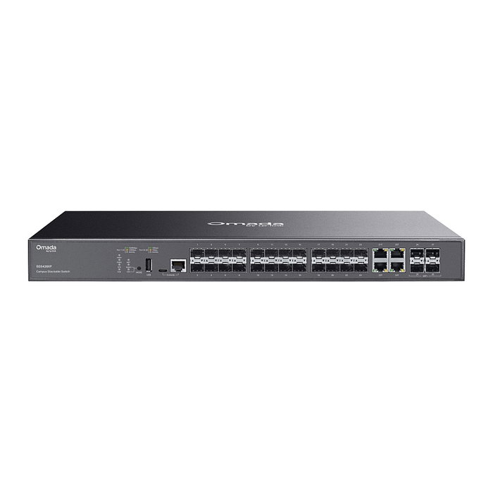 TP-Link Omada SG5428XF Campus 24-Port SFP Stack L3 Managed Switch, 410G TP-Link Omada SG5428XF Campus 24-Port SFP Stack L3 Managed Switch, 410G