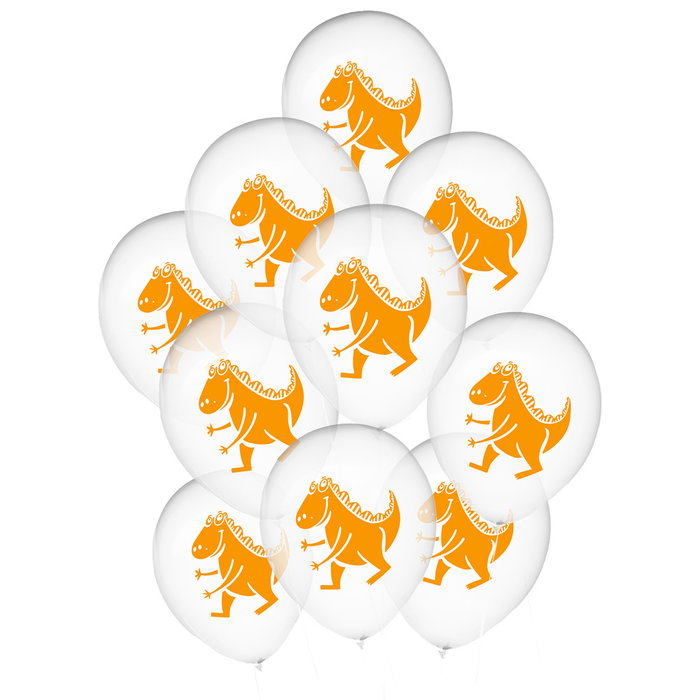 Party Time Juego De 10 Globos Dinosaurio Para Fiestas Party Time Juego De 10 Globos Dinosaurio Para Fiestas