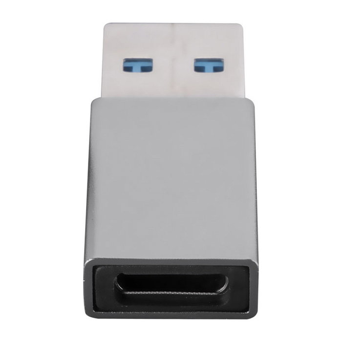 4smarts Adaptador USB-A 3.0 a USB-C 540275 (2 Piezas) Gris, Velocidad 5 Gbit/s, Bidireccional, Plug and Play
