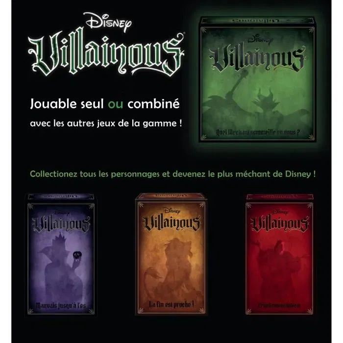 Ravensburger Villainous Juego de Mesa para Despertar el Mal y ser un Villano Disney a Partir de 10 Años