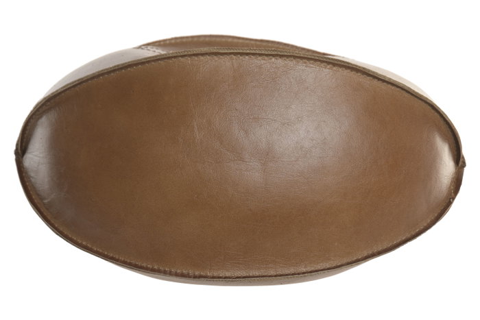 DKD Home Decor Balón de Rugby de Piel Marrón