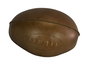DKD Home Decor Balón de Rugby de Piel Marrón