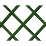 Faura Celosía de PVC en listones de 22 * 6 mm para delimitación, tratamiento anti UV, color verde, 1 m * 2 m (plegable)