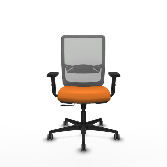 PIQUERAS Y CRESPO Silla de oficina Haches Naranja y Gris