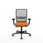 PIQUERAS Y CRESPO Silla de oficina Haches Naranja y Gris