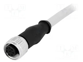 HARTING Conector M12 Hembra Recto con 8 Pines y Cable de 0,5 m