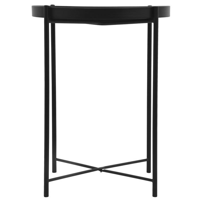 Day Mesa Auxiliar Negra Redonda ø38 cm x 50 cm Day Mesa Auxiliar Negra Redonda ø38 cm x 50 cm