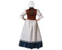 Disfraz de Mesonera Medieval para Mujer Adulto - Blanco - Talla XXL