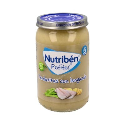 Nutriben Potito Verduritas-Lenguado 235Gr.+6M Nutriben Potito Verduritas-Lenguado 235Gr.+6M