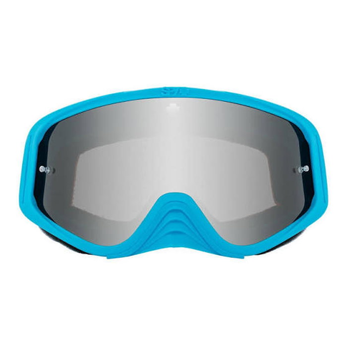 SPY Gafas de Moto Unisex con Cristal Gris y Detalles Azules