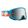 SPY Gafas de Moto Unisex con Cristal Gris y Detalles Azules