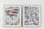 DKD Home Decor Cuadro PS MDF 40x2,5x50 Pueblo Enmarcado Surtido de 2
