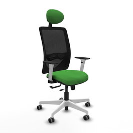 PIQUERAS Y CRESPO Silla de oficina Zulema Verde con mecanismo Sincro/Traslack
