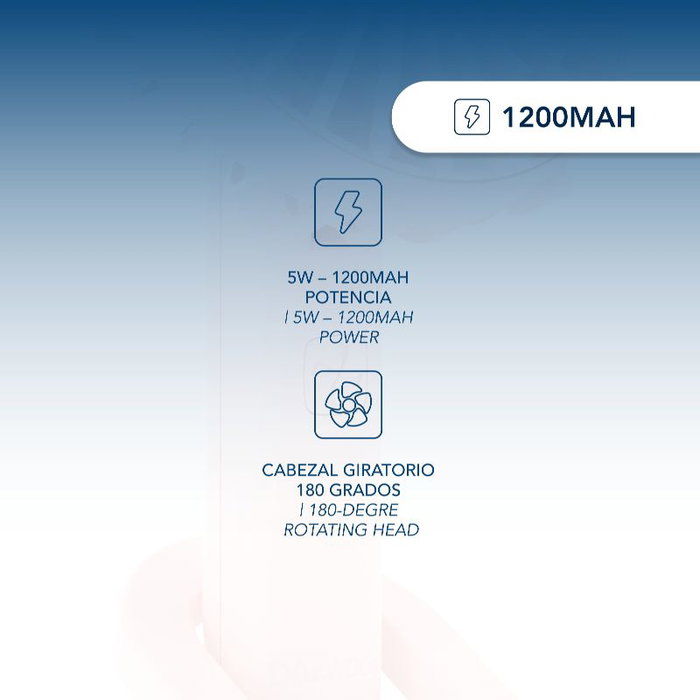 Daewoo Ventilador de Sobremesa con Clip, Orientable, 5W - Soporte para Mesa