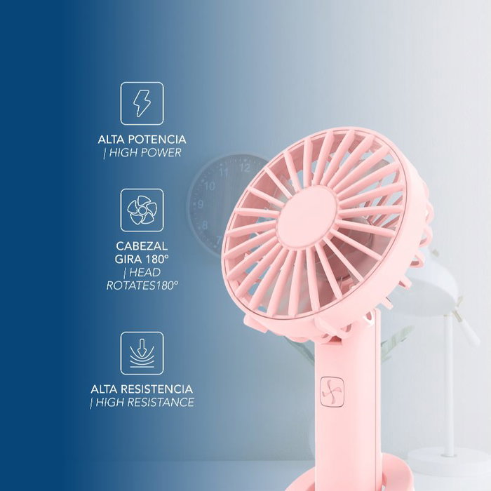 Daewoo Ventilador de Sobremesa con Clip, Orientable, 5W - Soporte para Mesa