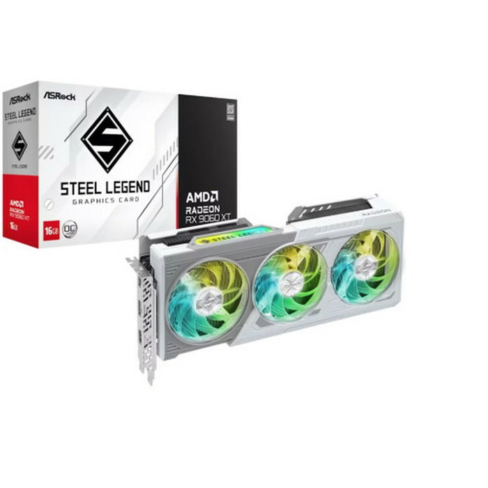 ASRock Radeon RX 9060 XT Steel Legend OC 16GB GDDR6