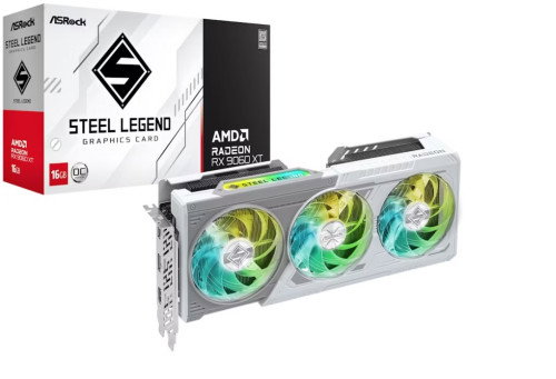 ASRock Radeon RX 9060 XT Steel Legend OC 16GB GDDR6