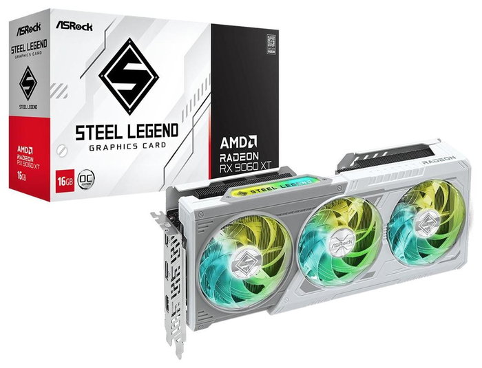 ASRock Radeon RX 9060 XT Steel Legend OC 16GB GDDR6