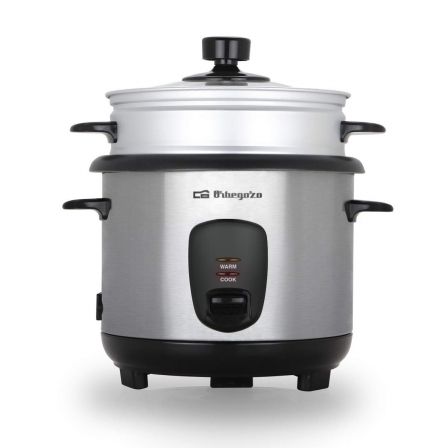 Orbegozo CO 3025 Arrocera Cocedor de Arroz 400W Capacidad 1L con Función de Mantenimiento de Calor y Vaporera