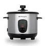 Orbegozo CO-3025 Arrocera y Vaporizador 1L 400W Acero Inoxidable - 3 Cestas para Arroz, Vegetales y Pescado