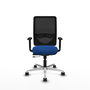 PIQUERAS Y CRESPO Silla de oficina Zulema con mecanismo Sincro/Traslack Azul y Negro