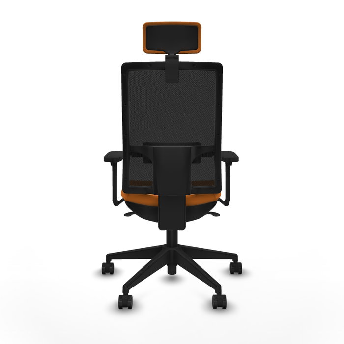 PIQUERAS Y CRESPO Silla de oficina Horna Naranja y Negro