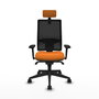 PIQUERAS Y CRESPO Silla de oficina Horna Naranja y Negro