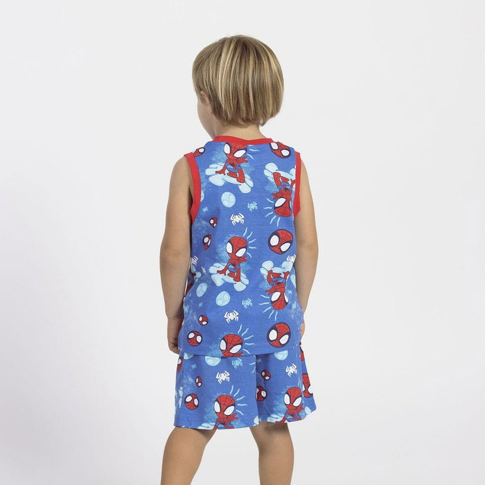 Cerdá Pijama Corto Single Jersey Spidey 5 Años Azul