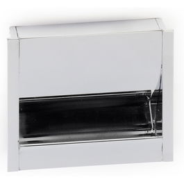 SYSTEM Tirador Embutir C32 Cromo 80x80mm Fondo 15mm