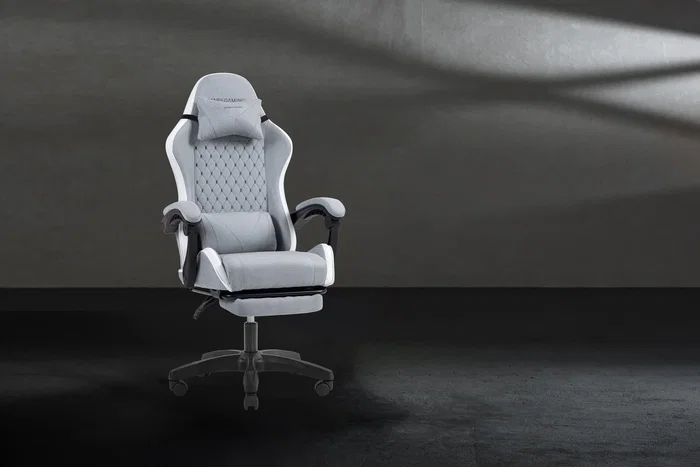 Mars gaming Silla gamer MGCXFSW reclinable textil blanco plata Mars gaming Silla gamer MGCXFSW reclinable textil blanco plata