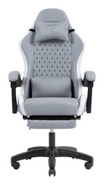 Mars gaming Silla gamer MGCXFSW reclinable textil blanco plata