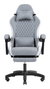 Mars gaming Silla gamer MGCXFSW reclinable textil blanco plata