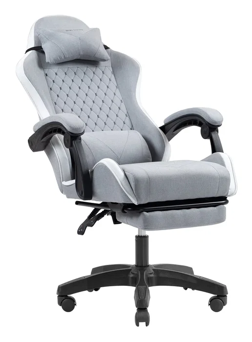 Mars gaming Silla gamer MGCXFSW reclinable textil blanco plata Mars gaming Silla gamer MGCXFSW reclinable textil blanco plata