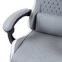 Mars gaming Silla gamer MGCXFSW reclinable textil blanco plata
