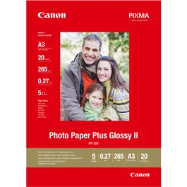 Canon Papel Fotográfico PP-201 A3 de Alto Brillo, 20 Hojas