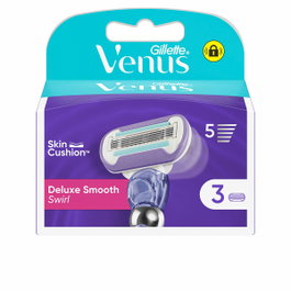 Gillette Venus Swirl Smooth cargador y 3 recambios