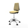 PIQUERAS Y CRESPO Taburete Elche CP Crema Base Cromada