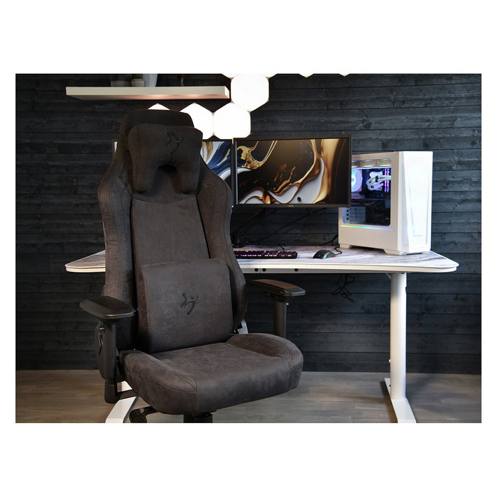 Arozzi Silla Gaming Vernazza Supersoft Pure Black, para PC, soporta hasta 145 kg
