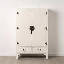 Ixia Armario Blanco Madera Oriente 100 x 45 x 160 cm