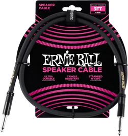 Ernieball EB Cable Altavoz Jack-Jack Ss 0,91 M Negro
