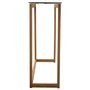 Home Deco Factory Consola Cristal y Madera Diseño Elegante para Hogar Medidas 100x32x87 cm