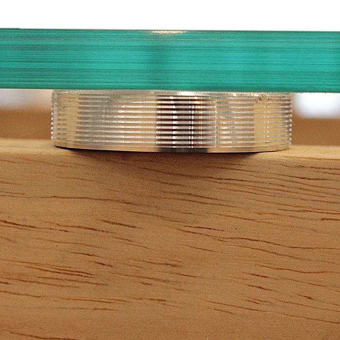 Home Deco Factory Consola Cristal y Madera Diseño Elegante para Hogar Medidas 100x32x87 cm