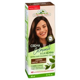 CORPORE SANO Crema Colorante Henna Castaño 80 ml