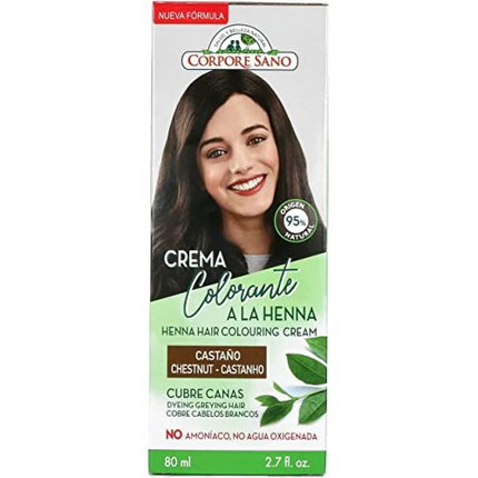 CORPORE SANO Crema Colorante Henna Castaño 80 ml