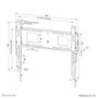 Neomounts WL30-750BL16 Soporte de pared fijo para pantallas de 42-86 pulgadas, 125 kg, Negro